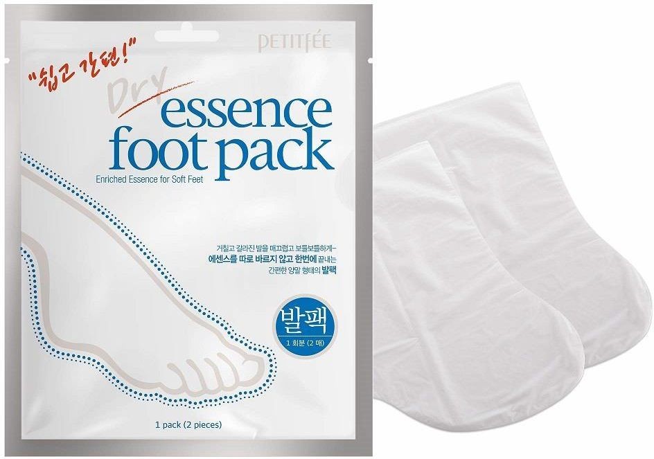 Petitfee - Dry Essence Foot Pack - Wygładzająca Maska do Stóp - 2 sztuki
