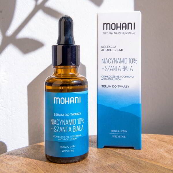 Mohani - Serum do Twarzy z Niacynamidem 10% i Szantą Białą - 30ml