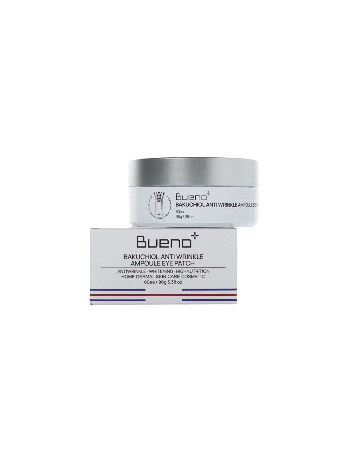 Bueno - Bakuchiol Anti Wrinkle Ampoule Eye Patch  - Liftingujące Płatki pod Oczy z Bakuchiolem i Retinolem - 60 sztuk