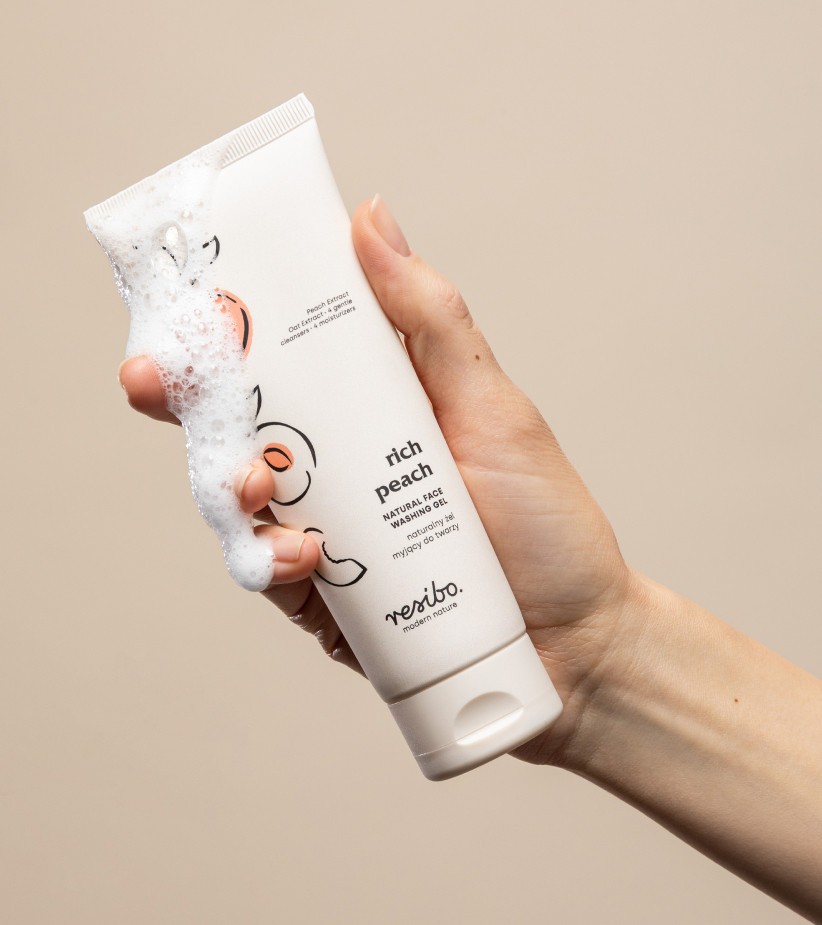 Resibo - Rich Peach - Naturalny Żel do Mycia Twarzy - 125 ml
