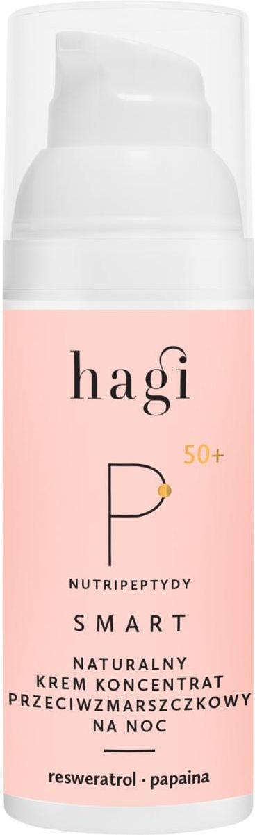 Hagi - Smart P - Naturalny Krem Koncentrat Przeciwzmarszczkowy Na Noc  z Nutripeptydami - 50 ml