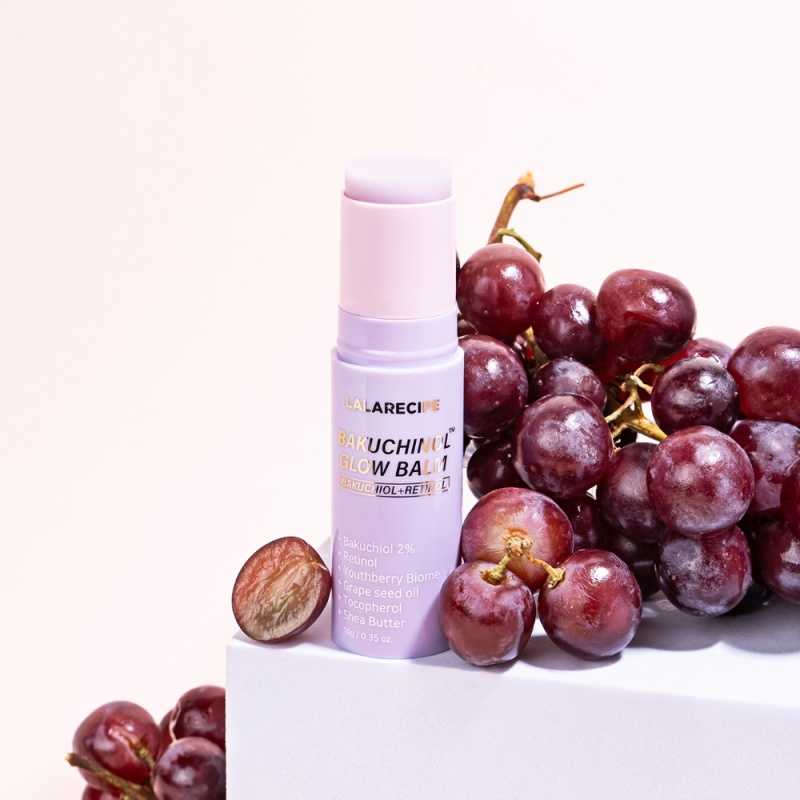 LalaRecipe - Bakuchinol Glow Balm - Rozświetlający Balsam w Sztyfcie do Twarzy z Bakuchiolusem - 10g