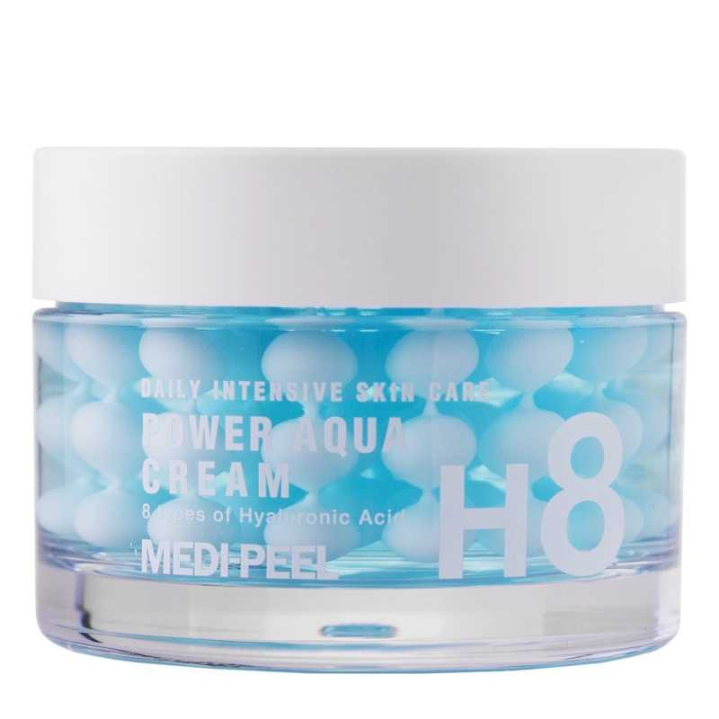 MEDI-PEEL - Power Aqua Cream - Intensywnie Nawilżający Krem z Kapsułkami Hialuronowymi - 50ml