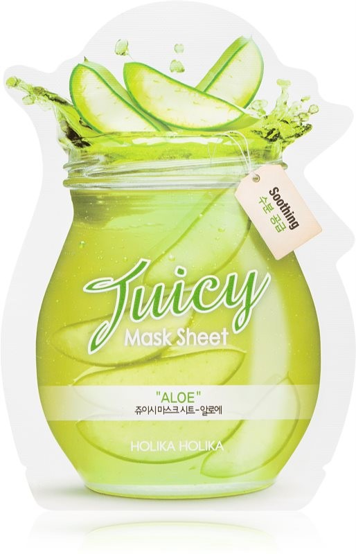 Holika Holika - Aloe Juicy Mask Sheet - Maska w Płachcie z Ekstraktem z Aloesu - 20ml
