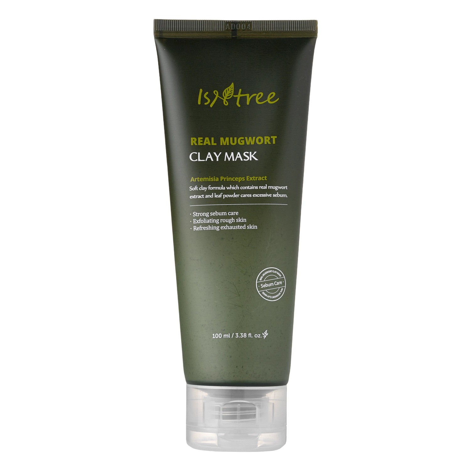 Isntree - Real Mugwort Calming Clay Mask - Kojąca Maska Glinkowa  - 100ml