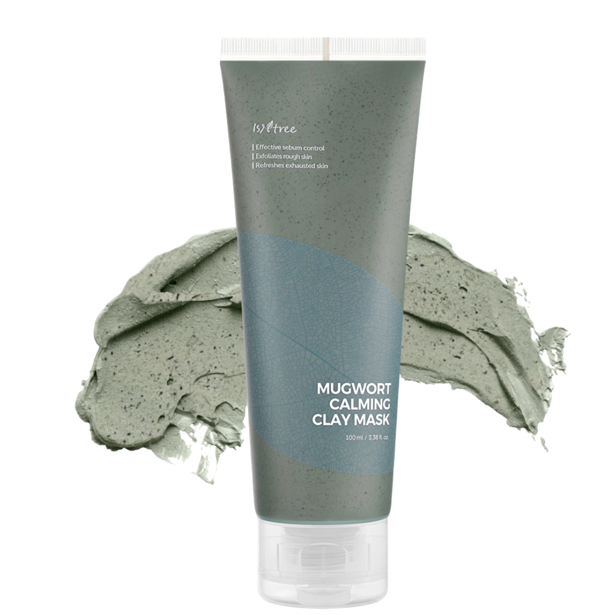 Isntree - Real Mugwort Calming Clay Mask - Kojąca Maska Glinkowa  - 100ml