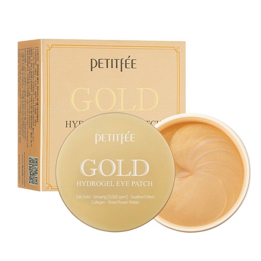 Petitfee - Gold Hydrogel Eye Patch - Hydrożelowe Płatki pod Oczy - 60szt